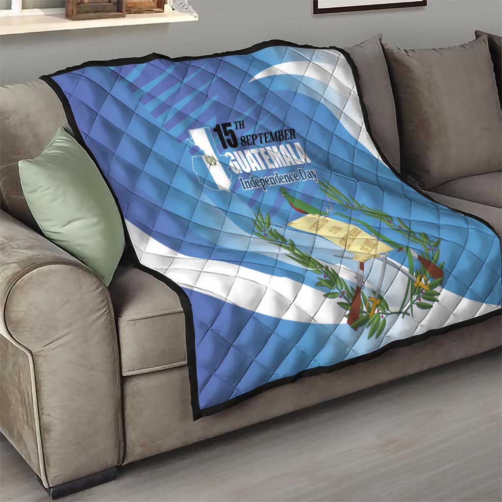 Guatemala Independence Day 1821 Quilt Libre crezca fecundo - Wonder Print Shop