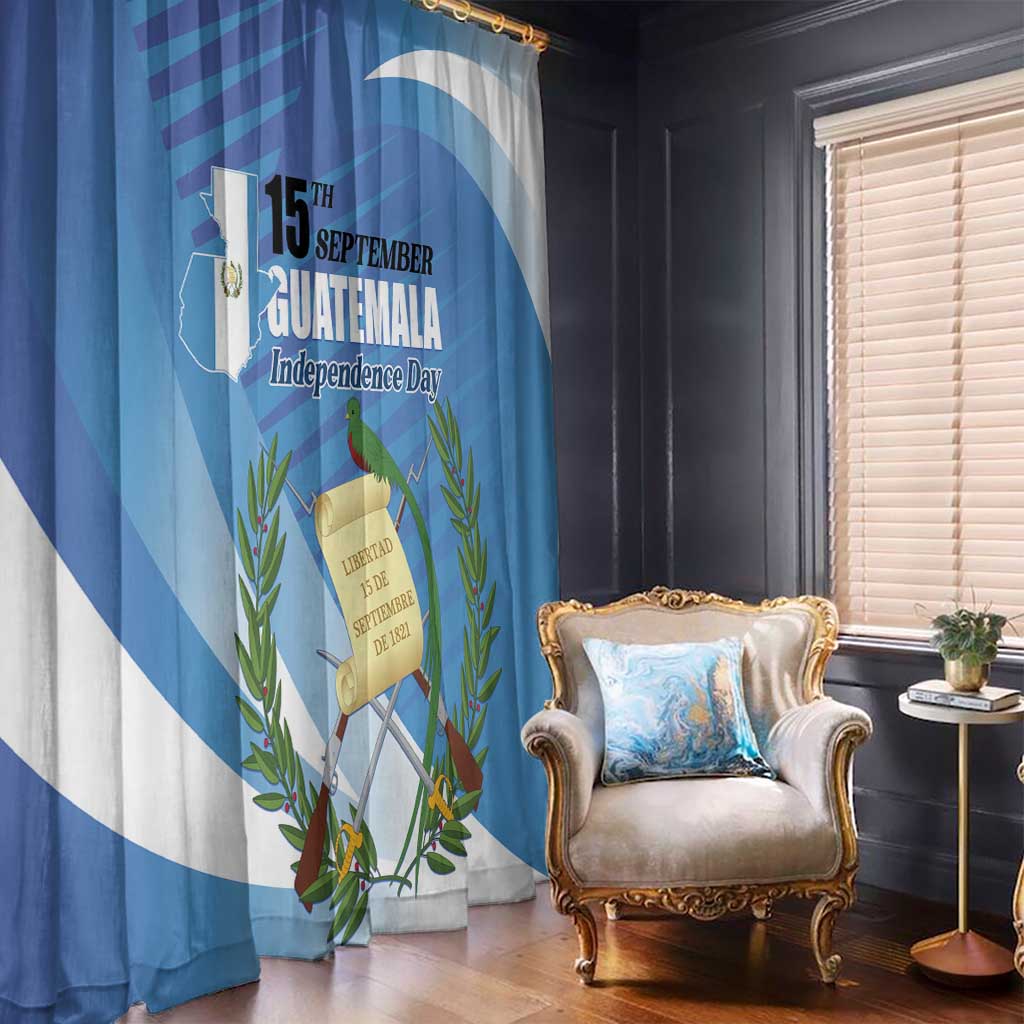 Guatemala Independence Day 1821 Window Curtain Libre crezca fecundo - Wonder Print Shop