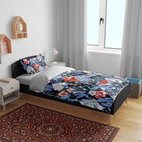 Hawaii Tropicana Blue Pattern Bedding Set - Wonder Print Shop