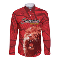 Custom Islamabad Cricket Long Sleeve Button Shirt United We Win - Wonder Print Shop