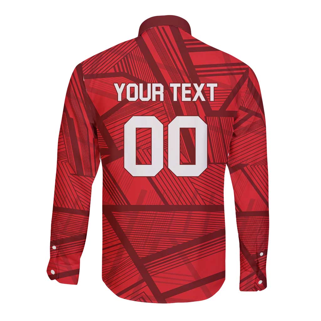 Custom Islamabad Cricket Long Sleeve Button Shirt United We Win - Wonder Print Shop