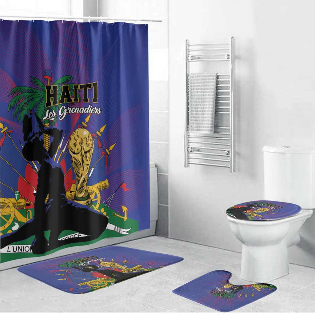 Haiti World Football 2026 Bathroom Set Go Les Grenadiers - Wonder Print Shop