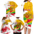 Myanmar Independence Day Family Matching Long Sleeve Bodycon Dress and Hawaiian Shirt Brahmadesh Kanote Pattern - Wonder Print Shop