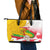 Myanmar Independence Day Leather Tote Bag Brahmadesh Kanote Pattern - Wonder Print Shop