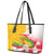 Myanmar Independence Day Leather Tote Bag Brahmadesh Kanote Pattern - Wonder Print Shop