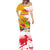 Myanmar Independence Day Mermaid Dress Brahmadesh Kanote Pattern - Wonder Print Shop