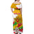 Myanmar Independence Day Off Shoulder Maxi Dress Brahmadesh Kanote Pattern - Wonder Print Shop