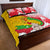 Myanmar Independence Day Quilt Bed Set Brahmadesh Kanote Pattern - Wonder Print Shop