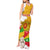 Myanmar Independence Day Tank Maxi Dress Brahmadesh Kanote Pattern - Wonder Print Shop