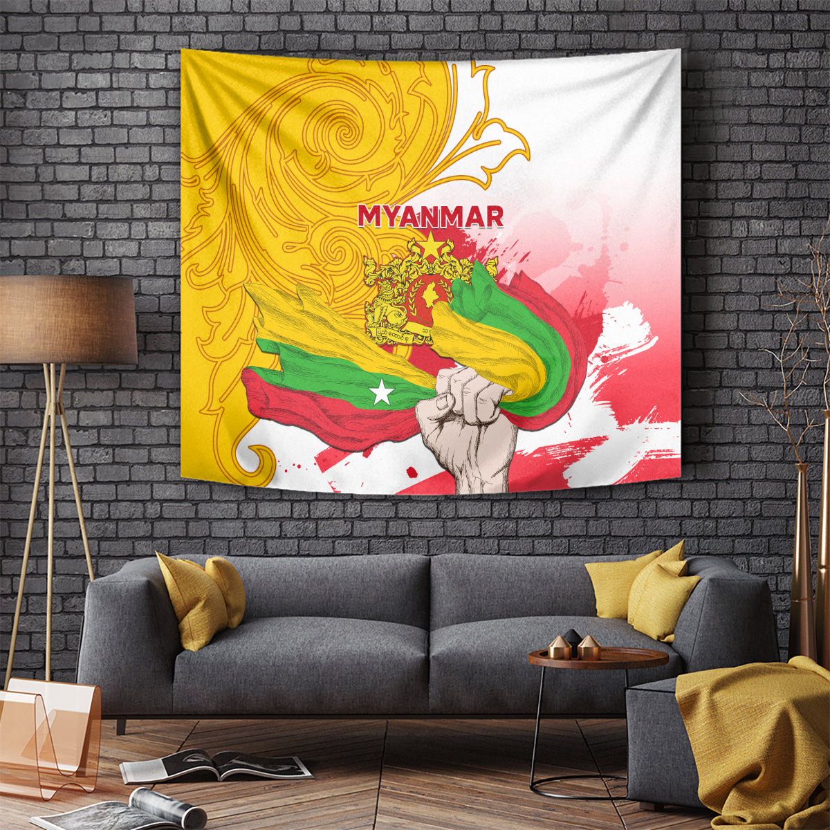 myanmar-independence-day-tapestry-brahmadesh-kanote-pattern