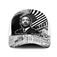 I Have A Dream MLK Baseball Net Cap Newspaper Grunge Style - Wonder Print Shop