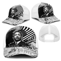 I Have A Dream MLK Baseball Net Cap Newspaper Grunge Style - Wonder Print Shop
