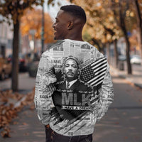 I Have A Dream MLK Sweatshirt Newspaper Grunge Style - Wonder Print Shop