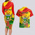 Zimbabwe Independence Day Couples Matching Long Sleeve Bodycon Dress and Hawaiian Shirt Chapungu Bird With Flame Lily - Wonder Print Shop