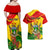 Zimbabwe Independence Day Couples Matching Off Shoulder Maxi Dress and Hawaiian Shirt Chapungu Bird With Flame Lily - Wonder Print Shop