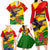 Zimbabwe Independence Day Family Matching Long Sleeve Bodycon Dress and Hawaiian Shirt Chapungu Bird With Flame Lily - Wonder Print Shop