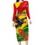 Zimbabwe Independence Day Family Matching Long Sleeve Bodycon Dress and Hawaiian Shirt Chapungu Bird With Flame Lily - Wonder Print Shop