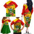 Zimbabwe Independence Day Family Matching Off Shoulder Long Sleeve Dress and Hawaiian Shirt Chapungu Bird With Flame Lily - Wonder Print Shop