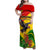 Zimbabwe Independence Day Family Matching Off Shoulder Maxi Dress and Hawaiian Shirt Chapungu Bird With Flame Lily - Wonder Print Shop