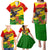 Zimbabwe Independence Day Family Matching Puletasi and Hawaiian Shirt Chapungu Bird With Flame Lily - Wonder Print Shop