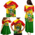 Zimbabwe Independence Day Family Matching Puletasi and Hawaiian Shirt Chapungu Bird With Flame Lily - Wonder Print Shop