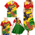 Zimbabwe Independence Day Family Matching Summer Maxi Dress and Hawaiian Shirt Chapungu Bird With Flame Lily - Wonder Print Shop