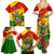 Zimbabwe Independence Day Family Matching Summer Maxi Dress and Hawaiian Shirt Chapungu Bird With Flame Lily - Wonder Print Shop