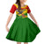 Zimbabwe Independence Day Kid Short Sleeve Dress Chapungu Bird With Flame Lily - Wonder Print Shop