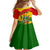 Zimbabwe Independence Day Kid Short Sleeve Dress Chapungu Bird With Flame Lily - Wonder Print Shop