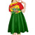 Zimbabwe Independence Day Kid Short Sleeve Dress Chapungu Bird With Flame Lily - Wonder Print Shop