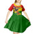 Zimbabwe Independence Day Kid Short Sleeve Dress Chapungu Bird With Flame Lily - Wonder Print Shop