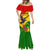 Zimbabwe Independence Day Mermaid Dress Chapungu Bird With Flame Lily - Wonder Print Shop