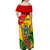 Zimbabwe Independence Day Off Shoulder Maxi Dress Chapungu Bird With Flame Lily - Wonder Print Shop