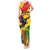 Zimbabwe Independence Day Tank Maxi Dress Chapungu Bird With Flame Lily - Wonder Print Shop