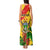 Zimbabwe Independence Day Tank Maxi Dress Chapungu Bird With Flame Lily - Wonder Print Shop