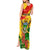 Zimbabwe Independence Day Tank Maxi Dress Chapungu Bird With Flame Lily - Wonder Print Shop