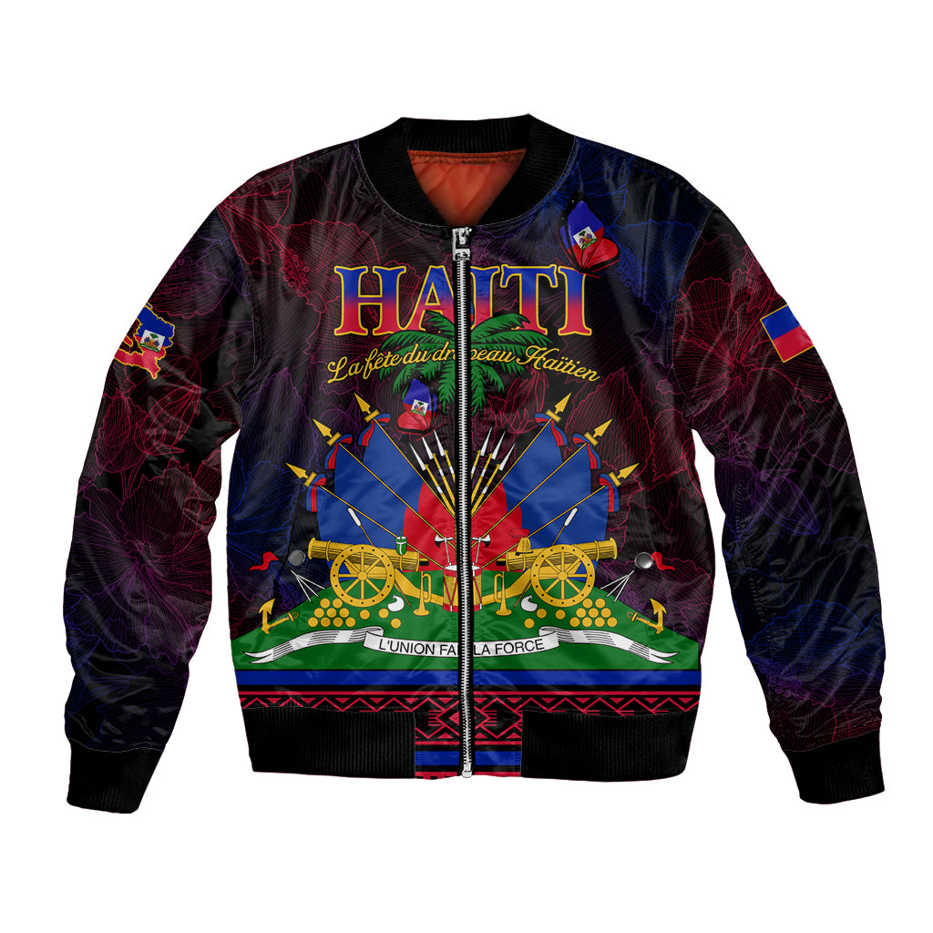 Haitian Flag Day Bomber Jacket La fete du drapeau Haitien - Wonder Print Shop