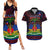 Haitian Flag Day Couples Matching Summer Maxi Dress and Hawaiian Shirt La fete du drapeau Haitien - Wonder Print Shop