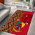 Cameroon National Day Area Rug Cameroun Coat Of Arms Ankara Pattern - Wonder Print Shop