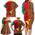 Cameroon National Day Family Matching Long Sleeve Bodycon Dress and Hawaiian Shirt Cameroun Coat Of Arms Ankara Pattern - Wonder Print Shop