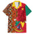 Cameroon National Day Family Matching Long Sleeve Bodycon Dress and Hawaiian Shirt Cameroun Coat Of Arms Ankara Pattern - Wonder Print Shop