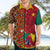 Cameroon National Day Hawaiian Shirt Cameroun Coat Of Arms Ankara Pattern - Wonder Print Shop