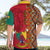 Cameroon National Day Hawaiian Shirt Cameroun Coat Of Arms Ankara Pattern - Wonder Print Shop