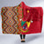 Cameroon National Day Hooded Blanket Cameroun Coat Of Arms Ankara Pattern