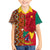 Cameroon National Day Kid Hawaiian Shirt Cameroun Coat Of Arms Ankara Pattern - Wonder Print Shop