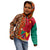 Cameroon National Day Kid Hoodie Cameroun Coat Of Arms Ankara Pattern - Wonder Print Shop