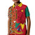 Cameroon National Day Kid Polo Shirt Cameroun Coat Of Arms Ankara Pattern - Wonder Print Shop