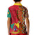 Cameroon National Day Kid Polo Shirt Cameroun Coat Of Arms Ankara Pattern - Wonder Print Shop