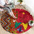 Cameroon National Day Round Carpet Cameroun Coat Of Arms Ankara Pattern