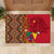 Cameroon National Day Rubber Doormat Cameroun Coat Of Arms Ankara Pattern - Wonder Print Shop